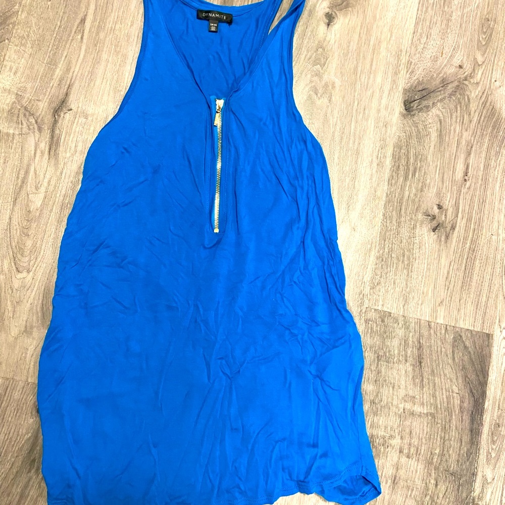 XS zipper down tank top